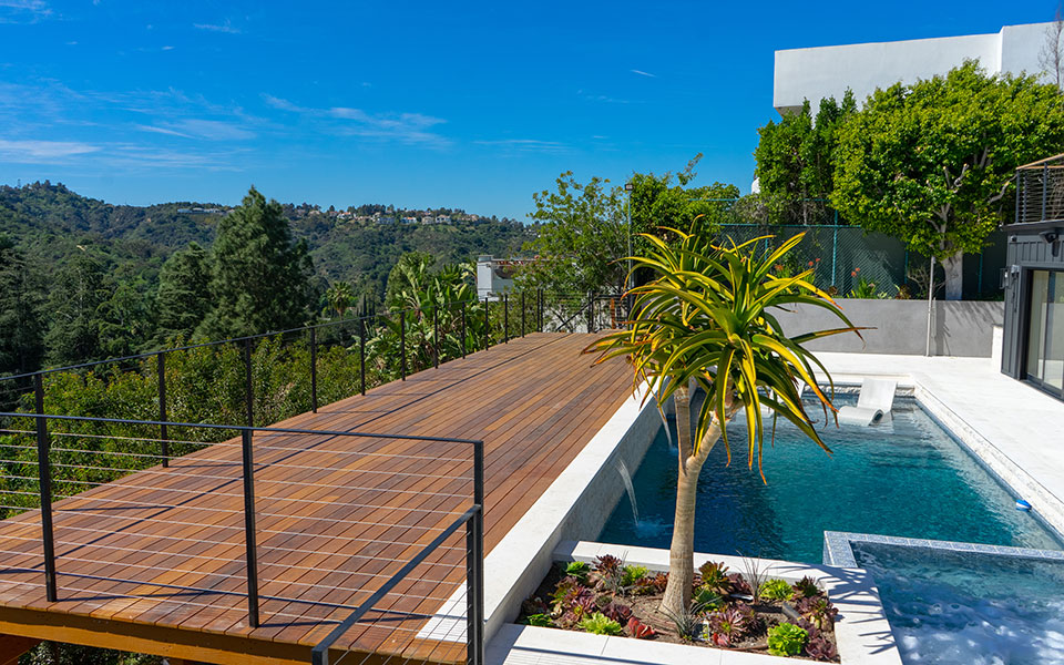 Hillside Deck Building