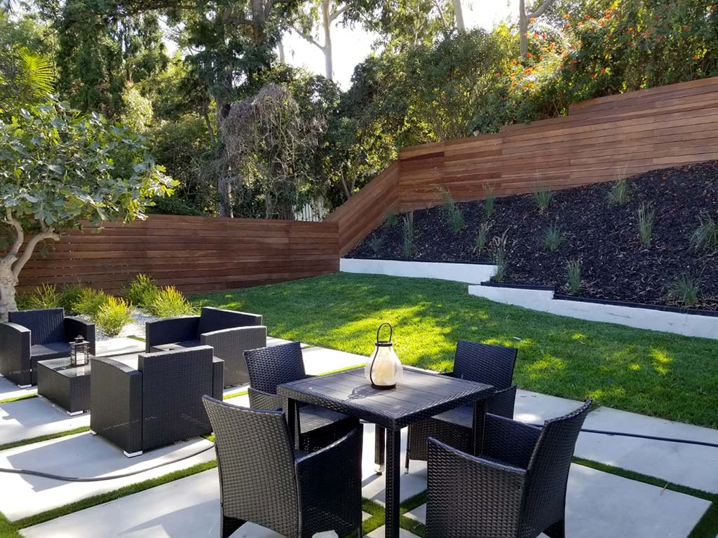 New fence and backyard patio