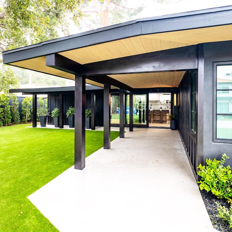 Elegant outdoor walkway cover